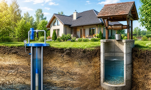 Автономное водоснабжение загородного дома Мегион: скважина или колодец 